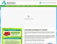 Tablet Screenshot of kingrecycling.ca
